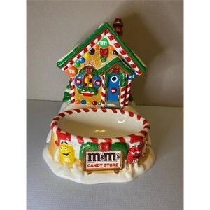 Dept. 56 M&M's Candy Store Lighted Christmas Dish w/Box Battery Operated TESTED